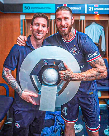 Messi & Sergio Ramos, automotive_design, workwear, PSG, France, football HD phone wallpaper