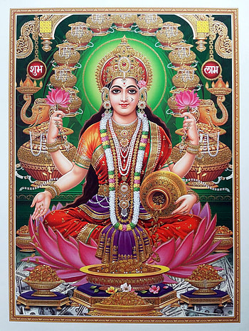 Lakshmi Devi With Elephants, Laxmi Devi HD phone wallpaper