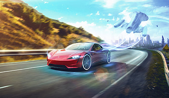 2021 Tesla Roadster , tesla-roadster, tesla, electric-cars, behance HD wallpaper