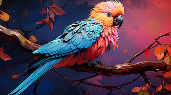 Vibrant Parakeet – Exotic Bird Background, bird, Animal, parakeet HD wallpaper