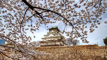 Osaka Castle, Travels, , Stunning visual HD wallpaper