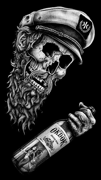 Pin oleh Luis Sánchez di Black papel de parede. Seni tengkorak, Seni gelap, Tengkorak HD phone wallpaper