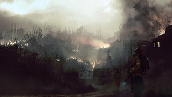 Soldiers in the myst, soldier, myst HD wallpaper