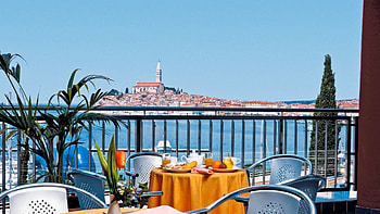Sea, City, Miscellanea, Miscellaneous, Relaxation, Rest, View, Hotel, Terrace HD wallpaper