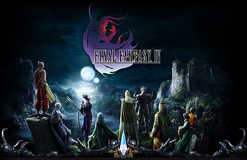 Watching the Night Sky, edge, final fantasy, kain, yang, palom, rosa, edward, porom, rydia, cecil HD wallpaper