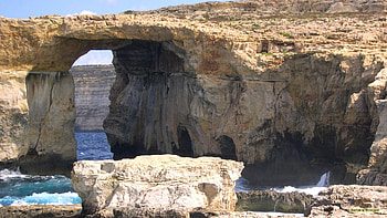 Gozo Island, Azure window, Malta, Barbaras HD wallpaper