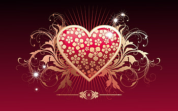 Background, Hearts HD wallpaper