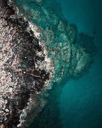 Nature, Stones, Sea, View From Above, Coast HD phone wallpaper
