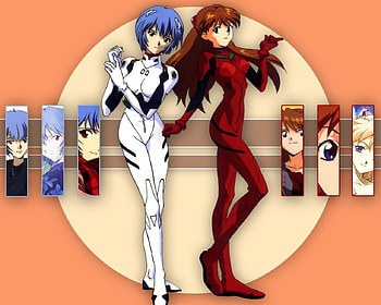 Rei n Asuka, orange hair, evangelion, neon genesis evangelion, long hair, mad, bodysuit, cg, genesis, soryu, asuka langley soryu, sinister, , ayanami, female, blue eyes, ayanami rei, girl, rei ayanami, soryu asuka langley, langley, rei, neon, anime, serious, collages, angry, eva HD wallpaper