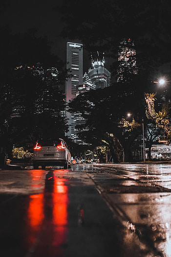 Night, Cars, City, Lights, Car, Street HD phone wallpaper