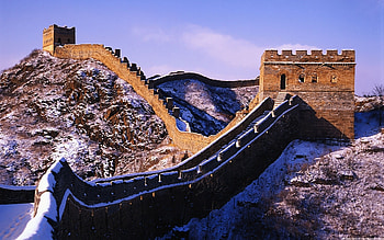 Landscape, Winter, Great Wall Of China HD wallpaper