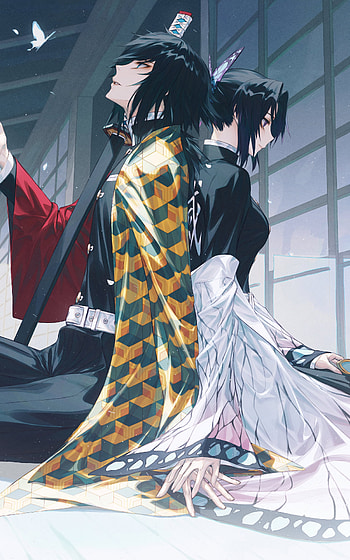 Shinobu Kochou & Giyu Tomioka Demon Slayer: Kimetsu no HD phone wallpaper