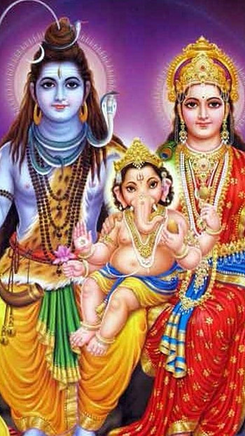 Sivan , Mahadev, Ganesha, Goddess Parvati, goddess parvat HD phone wallpaper