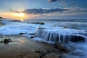 Nature, Water, Evening, Rocky Shore, Wave, Stony Coast, Sound Of The Sea, Noise Of The Sea HD wallpaper