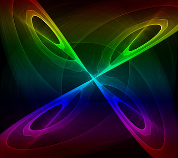 Abstracts, rainbow, glow, colours, pattern HD wallpaper