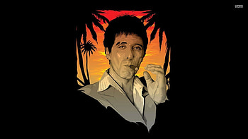 tony-montana-scarface-29459- scarface . HD wallpaper