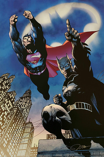 Superman, Batman by Jim Lee HD phone wallpaper
