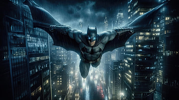 Batman Aerial Patrol, batman, superheroes, artwork, art, digital-art HD wallpaper