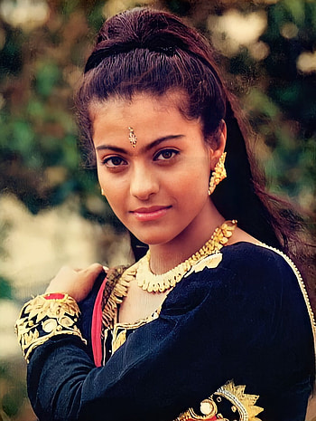 Kajol, lip, eyebrow HD phone wallpaper