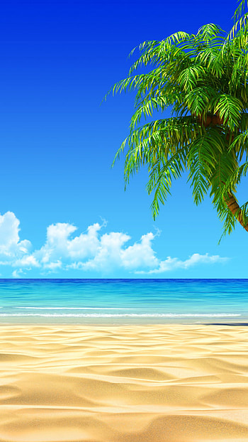 Summer , Beach , Cool , Nature , Barbados Beaches, Tropical Beaches, Sandy Beaches, Bora Bora Beach, Bahamas Beach HD phone wallpaper