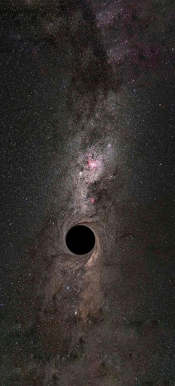 Blackhole, universe, galaxy, space HD phone wallpaper