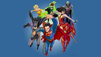Justice League Artwork, wonder-woman, artwork, green-lantern, aquaman, superman, batman, flash, artist, digital-art, deviantart, superheroes HD wallpaper