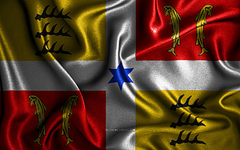 Montbeliard flag, , silk wavy flags, french provinces, Flag of Montbeliard, fabric flags, Day of Montbeliard, 3D art, Montbeliard, Europe, Provinces of France, Montbeliard 3D flag, France HD wallpaper