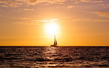 Landscape, Sea, Yachts HD wallpaper