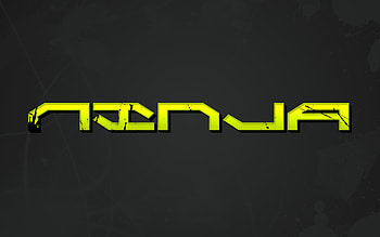 Ninja splat, words, color, ninja, samurai, green, kung-fu, paint, splat HD wallpaper