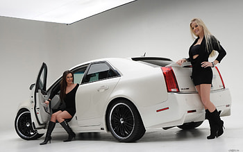CTS, cadillac, white, car HD wallpaper