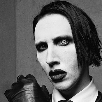 marilyn manson, face, makeup, gloves, eye HD phone wallpaper