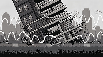 Earthquake: Ultra of Destruction and Power, earthquake, destruction, urban, monochrome HD wallpaper