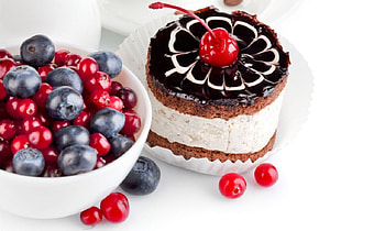 Cake, sugar, food, cream HD wallpaper