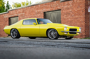 1973-Chevy-Camaro, Bowtie, Yellow, Classic, GM HD wallpaper