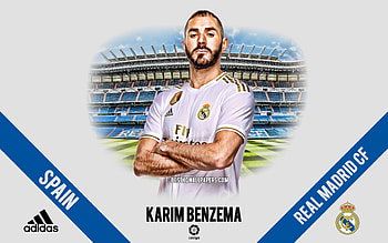 Karim Benzema, real madrid, benzema, santiago bernabeu, adidas HD wallpaper