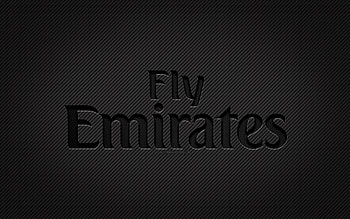 Emirates Airlines carbon logo, , grunge art, carbon background, creative, Emirates Airlines black logo, Fly Emirates, Emirates Airlines logo, Emirates Airlines HD wallpaper