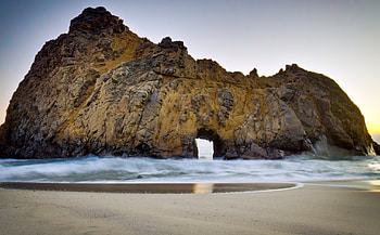 Pfeiffer Beach, california, pfeiffer, hole in the wall, beach HD wallpaper