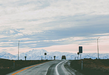 Nature, Mountains, Road, Turn, Car HD wallpaper