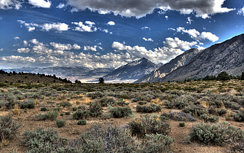 Nature, Mountains, Clouds, Desert, Vegetation HD wallpaper