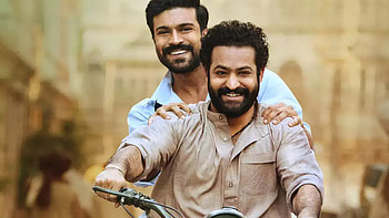 Ram Charan N. T. Rama Rao Jr. Alia Bhatt Ajay Devgn Olivia Morris Ray Stevenson RRR HD wallpaper