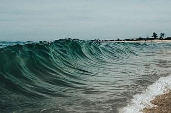 Tide, waves of sea, surface HD wallpaper