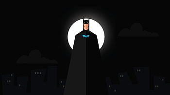 Batman Flat Design Minimal , batman, superheroes, minimalism, minimalist, artist, artwork, digital-art, behance HD wallpaper