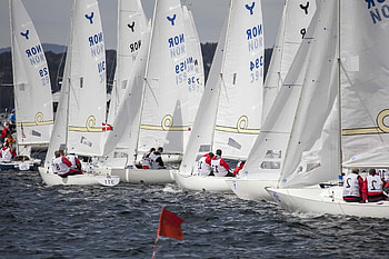 Sailboat race, Sports competition, Sailing regatta, Water sport excitement HD wallpaper