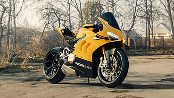2024 Ducati Panigale V4 R, ducati-panigale, ducati, bikes, 2024-bikes, behance, yellow HD wallpaper