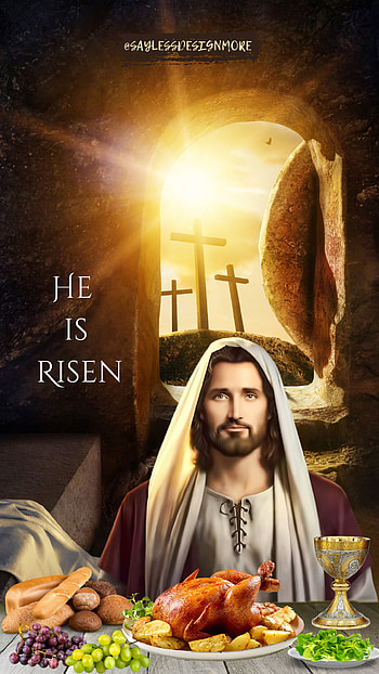 He is Risen, religious, christ, jesus, eastersunday, cross, catholic, easter, goodfriday, god HD phone wallpaper