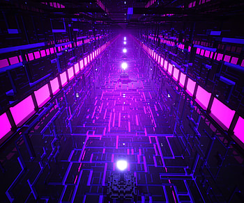 Dark, Shine, Light, Bright, Neon, Corridor, Perspective, Prospect HD wallpaper