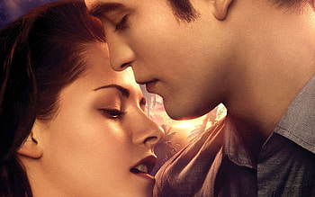 Edward Cullen, Bella Swan, Twilight kiss, Twilight love HD wallpaper