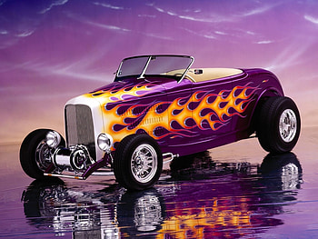 Transport, Auto, Tuning, Violet HD wallpaper