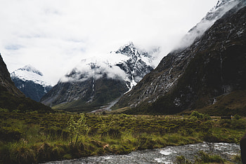Nature, Mountains, Clouds, Snow, Vertex, Tops HD wallpaper