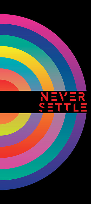 Oneplus, mobile, settle, neversettle, oneplus, black, awsome, never, , red HD phone wallpaper